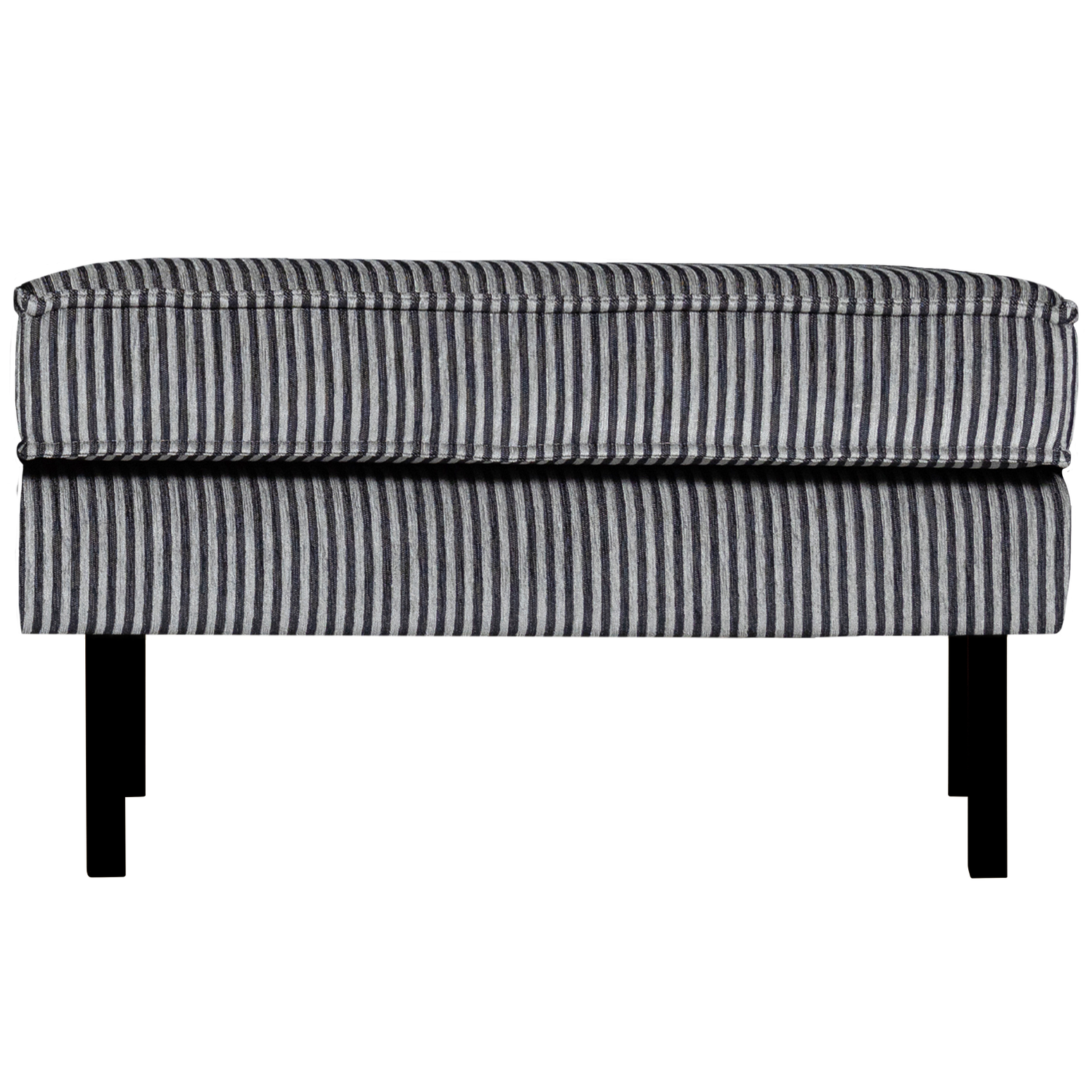 RODEO HOCKER OP POTEN STREEP ZWART/GRIJS