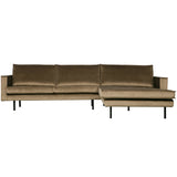 RODEO CHAISE LONGUE BANK RECHTS VELVET TAUPE