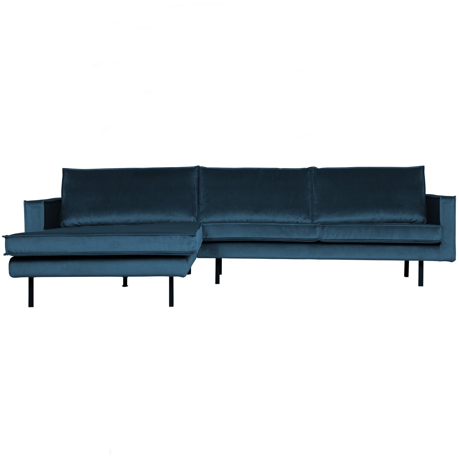 RODEO CHAISE LONGUE BANK LINKS VELVET BLAUW