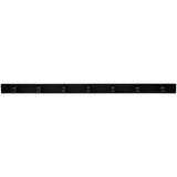 WOOOD - Hooks kapstok met 7 haken hout zwart