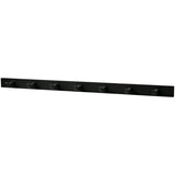 WOOOD - Hooks kapstok met 7 haken hout zwart