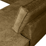 RODEO HOEKBANK RECHTS STRUCTURE VELVET BRASS