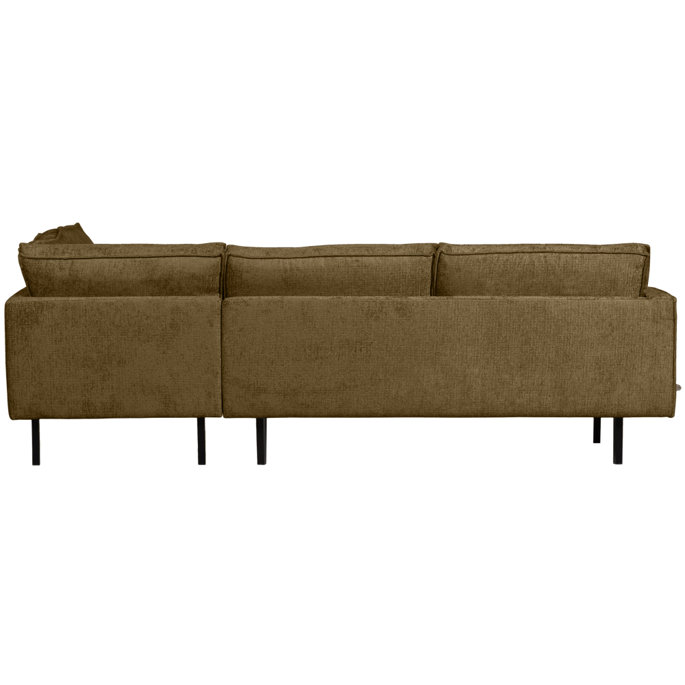RODEO HOEKBANK RECHTS STRUCTURE VELVET BRASS