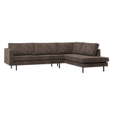 RODEO HOEKBANK RECHTS RIBSTOF BRUIN