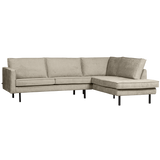 RODEO HOEKBANK RECHTS STRUCTURE VELVET WHEATFIELD