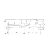 RODEO HOEKBANK RECHTS VELVET BOSGROEN