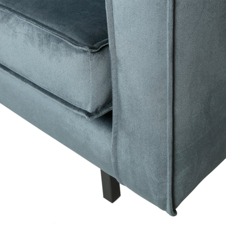 RODEO HOEKBANK LINKS VELVET GROENBLAUW