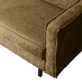 RODEO HOEKBANK LINKS STRUCTURE VELVET BRASS