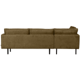 RODEO HOEKBANK LINKS STRUCTURE VELVET BRASS