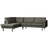 RODEO HOEKBANK LINKS STRUCTURE VELVET FROST