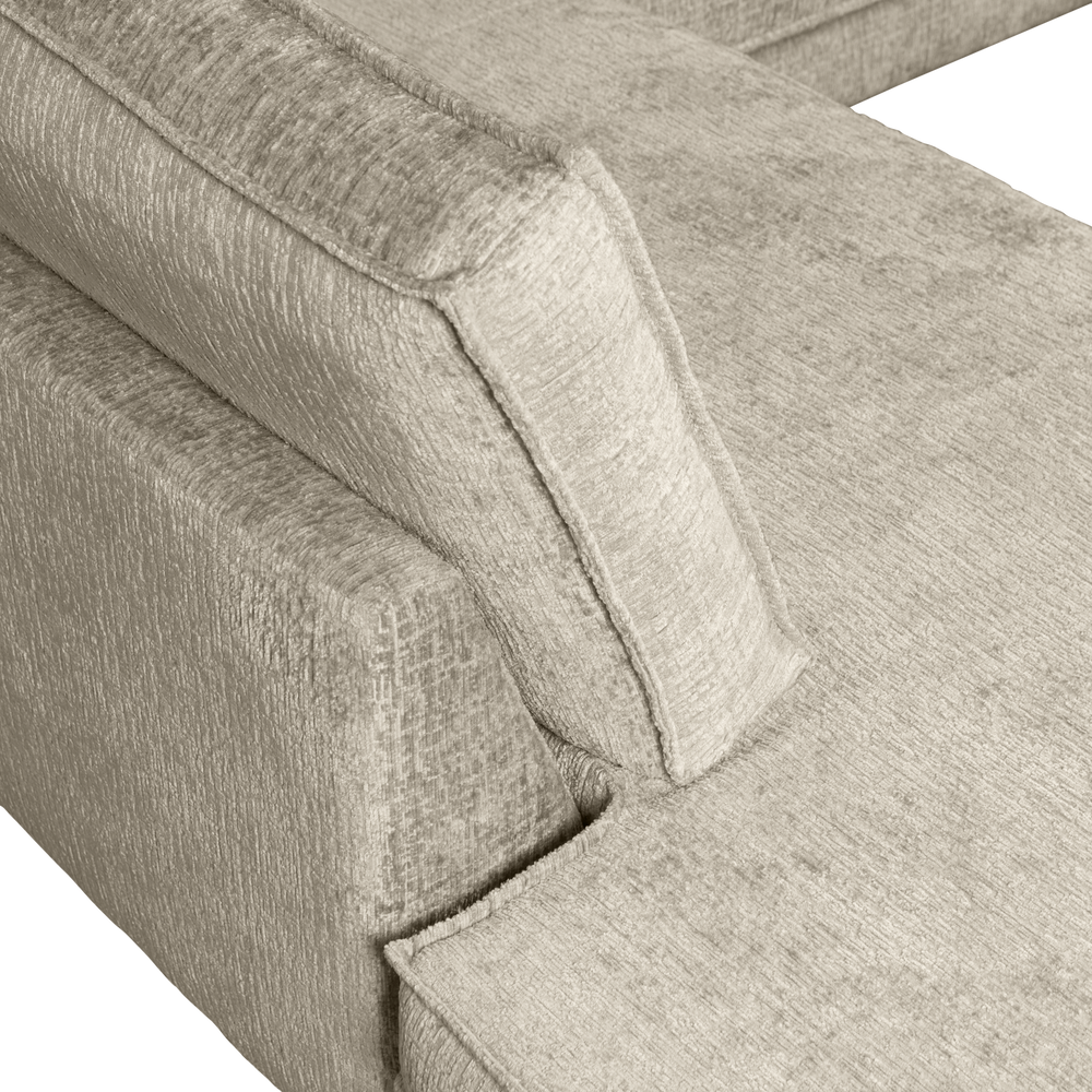 RODEO HOEKBANK LINKS STRUCTURE VELVET WHEATFIELD