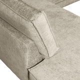 RODEO HOEKBANK LINKS STRUCTURE VELVET WHEATFIELD