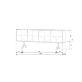 DRAW DRESSOIR MANGOHOUT WALNOOT