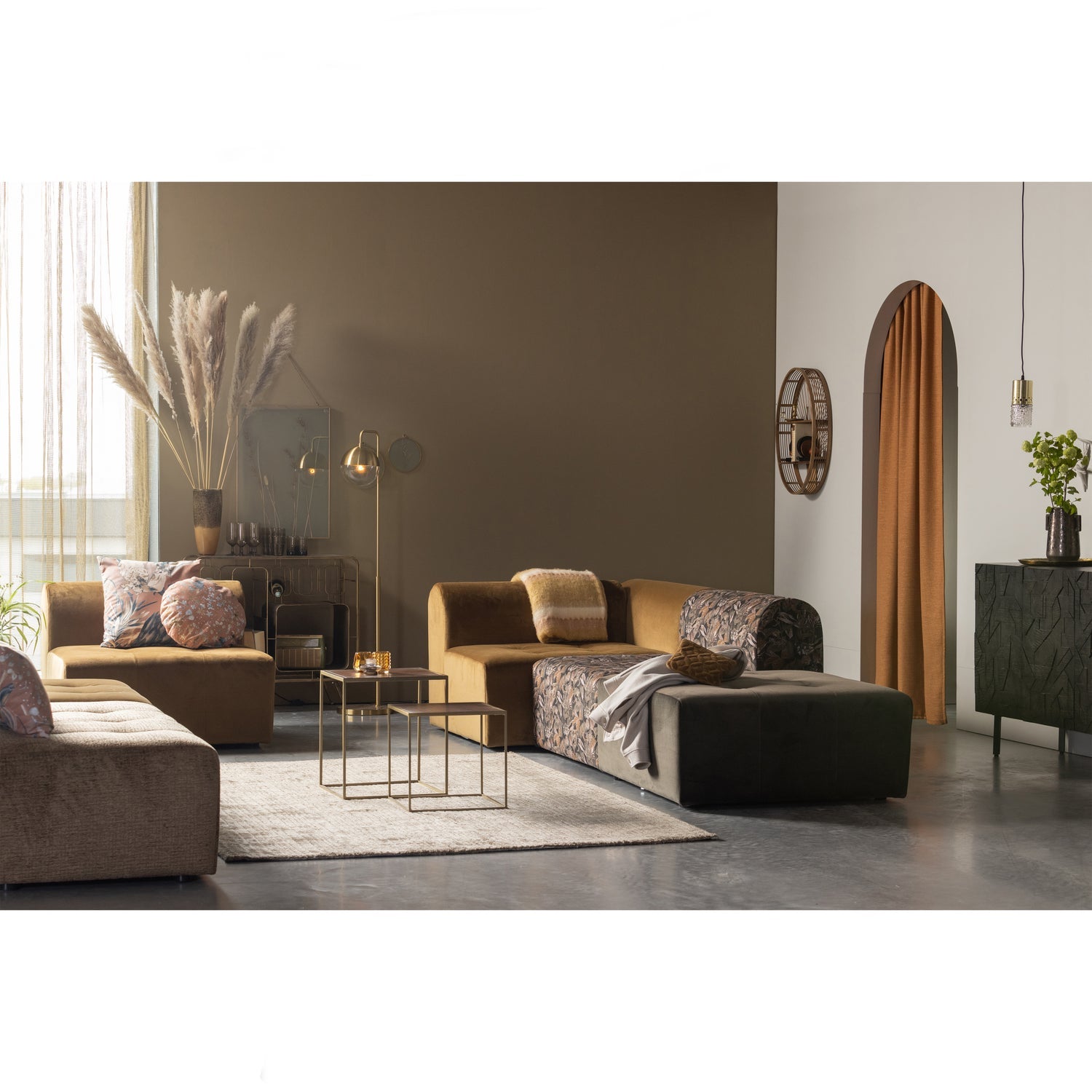 COUNTER DRESSOIR HOUT ZWART