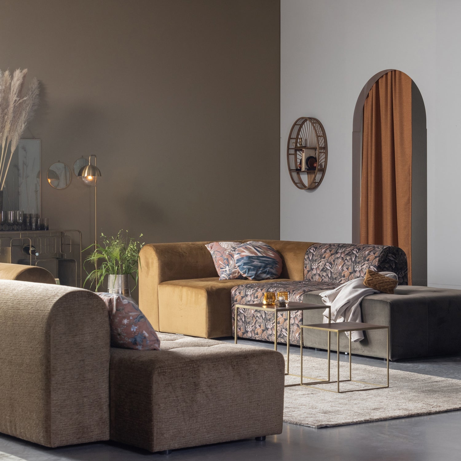 COUNTER DRESSOIR HOUT ZWART