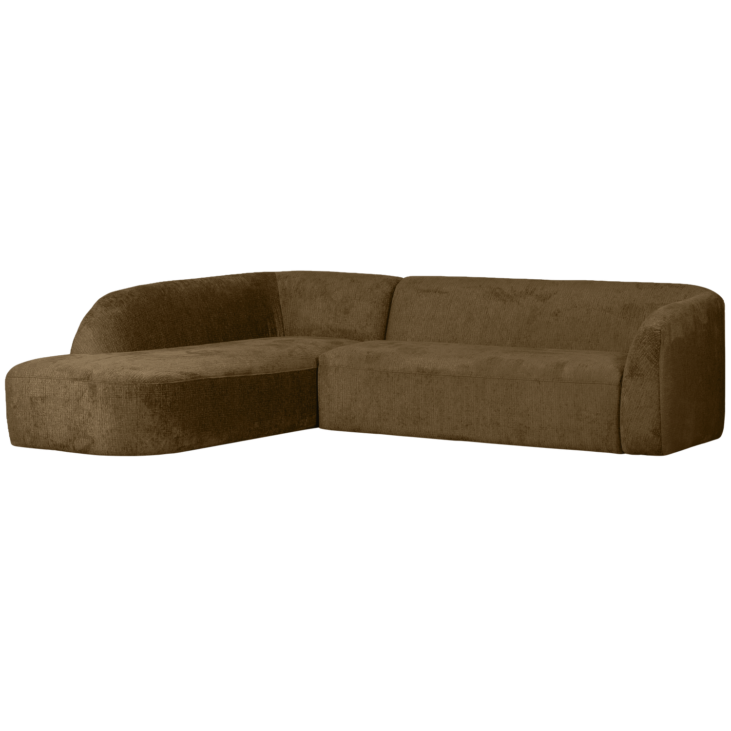 SLOPING HOEKBANK LINKS STRUCTURE VELVET BRASS