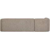 SLOPING HOEKBANK LINKS NATUREL MELANGE