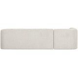 SLOPING HOEKBANK LINKS PEARL MELANGE