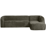 SLOPING HOEKBANK RECHTS STRUCTURE VELVET FROST