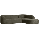 SLOPING HOEKBANK RECHTS STRUCTURE VELVET FROST