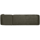 SLOPING HOEKBANK RECHTS STRUCTURE VELVET FROST