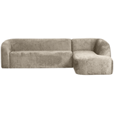 SLOPING HOEKBANK RECHTS STRUCTURE VELVET WHEATFIELD