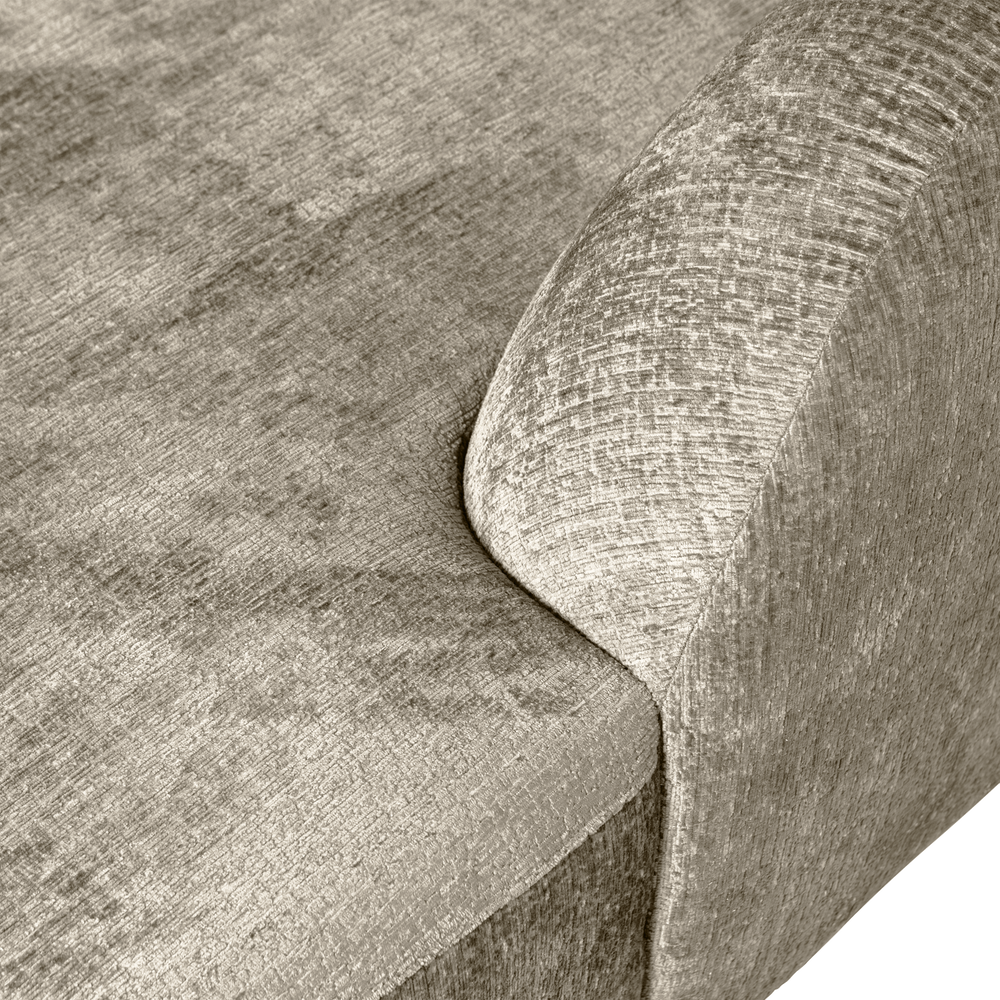 SLOPING HOEKBANK RECHTS STRUCTURE VELVET WHEATFIELD