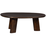 ROUNDLY SALONTAFEL MANGOHOUT DONKERBRUIN