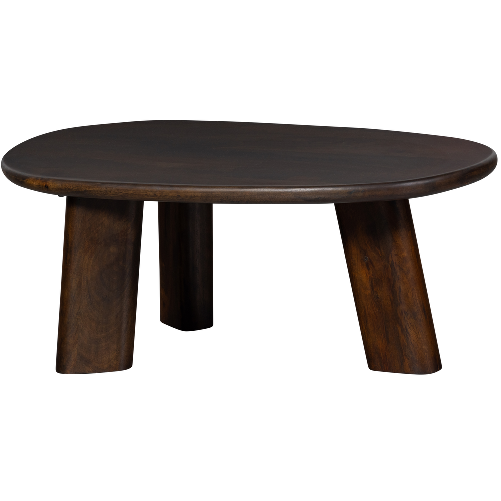 ROUNDLY SALONTAFEL MANGOHOUT DONKERBRUIN