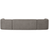 SLOPING U-VORM BANK GRIJS MELANGE