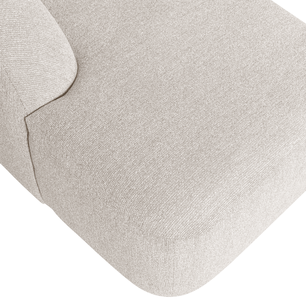 SLOPING U-VORM BANK PEARL MELANGE