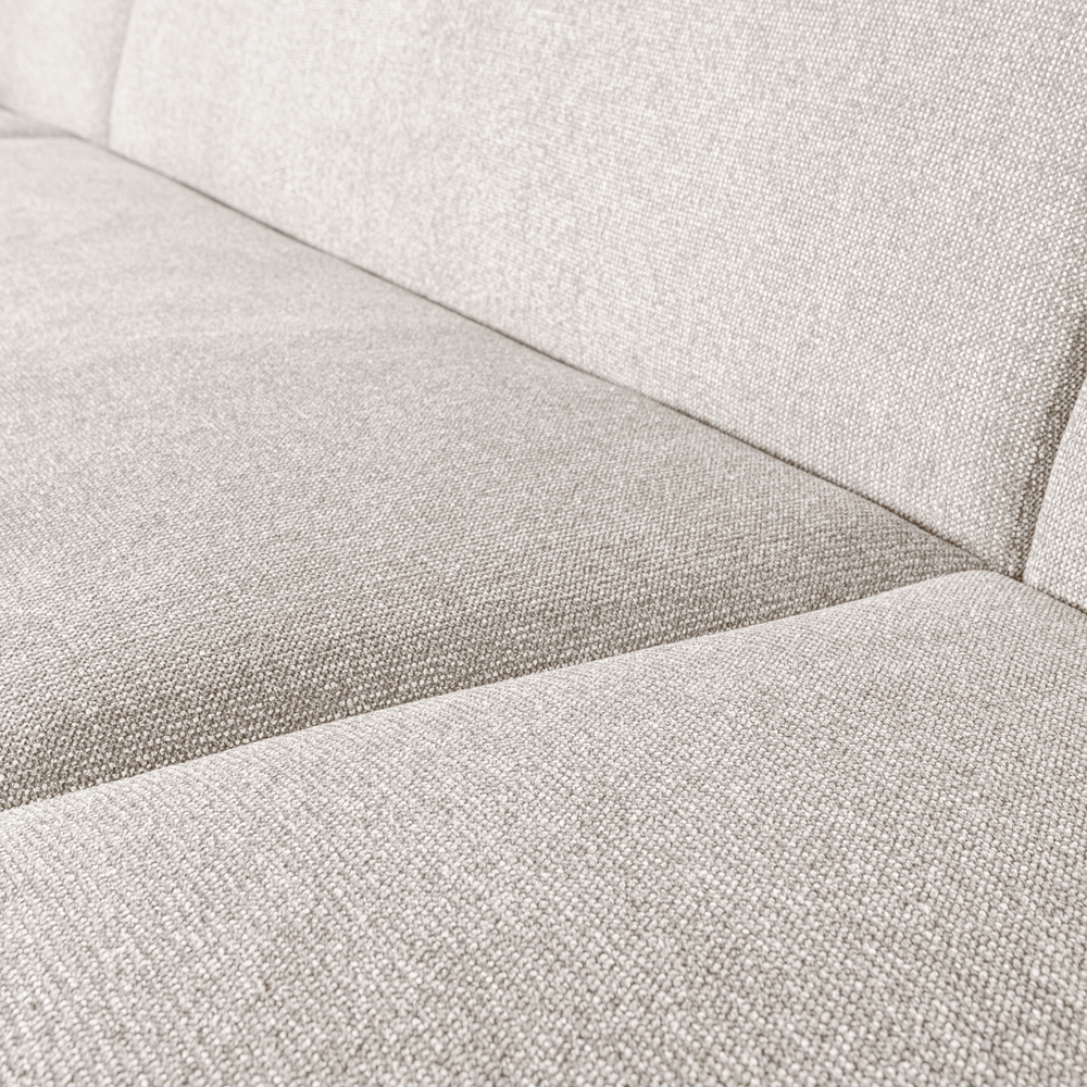 SLOPING U-VORM BANK PEARL MELANGE