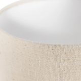 WOOOD - Loft tafellamp metaal/boucle naturel 130x30cm