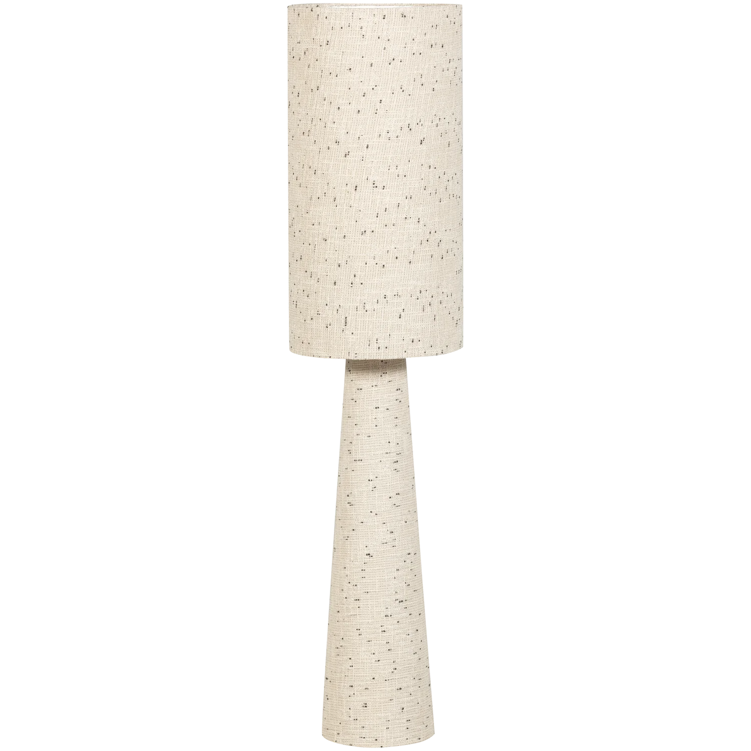 WOOOD - Loft vloerlamp metaal/boucle naturel met stippen 130x30cm
