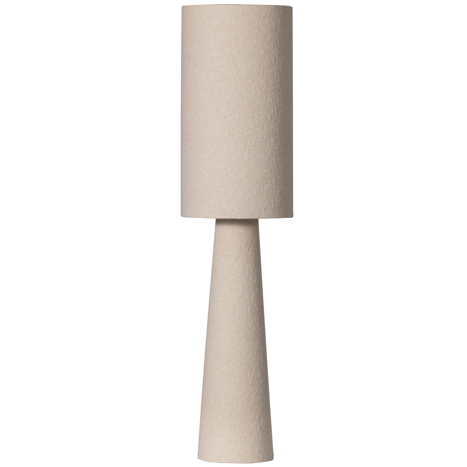 WOOOD - Loft tafellamp metaal/boucle naturel 90xØ22CM
