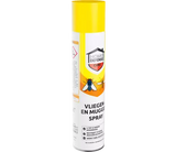 HOME DEFENSE® sprayfles met gele dop en label "Vliegen en Muggen"