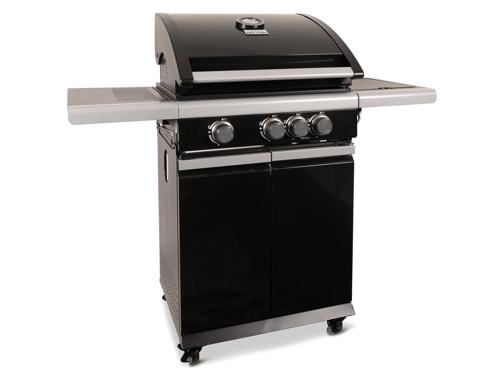 Patton Patio Chef 3+ burner "Nova Black" Gasbarbecue