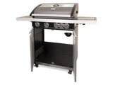Patio Pro Chef 4+ -burner "Frozen Grey" Outdoorkitchen Gasbarbecue Mat grijs