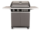 Patio Pro Chef 4+ -burner "Frozen Grey" Outdoorkitchen Gasbarbecue Mat grijs