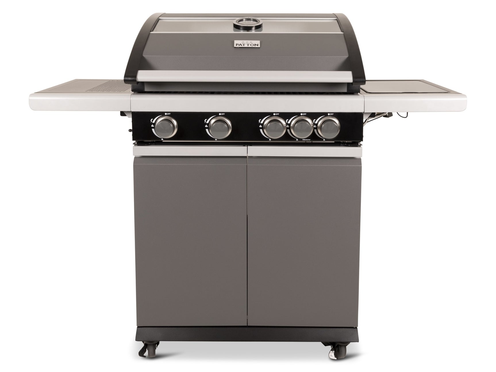 Patio Pro Chef 4+ -burner "Frozen Grey" Outdoorkitchen Gasbarbecue Mat grijs