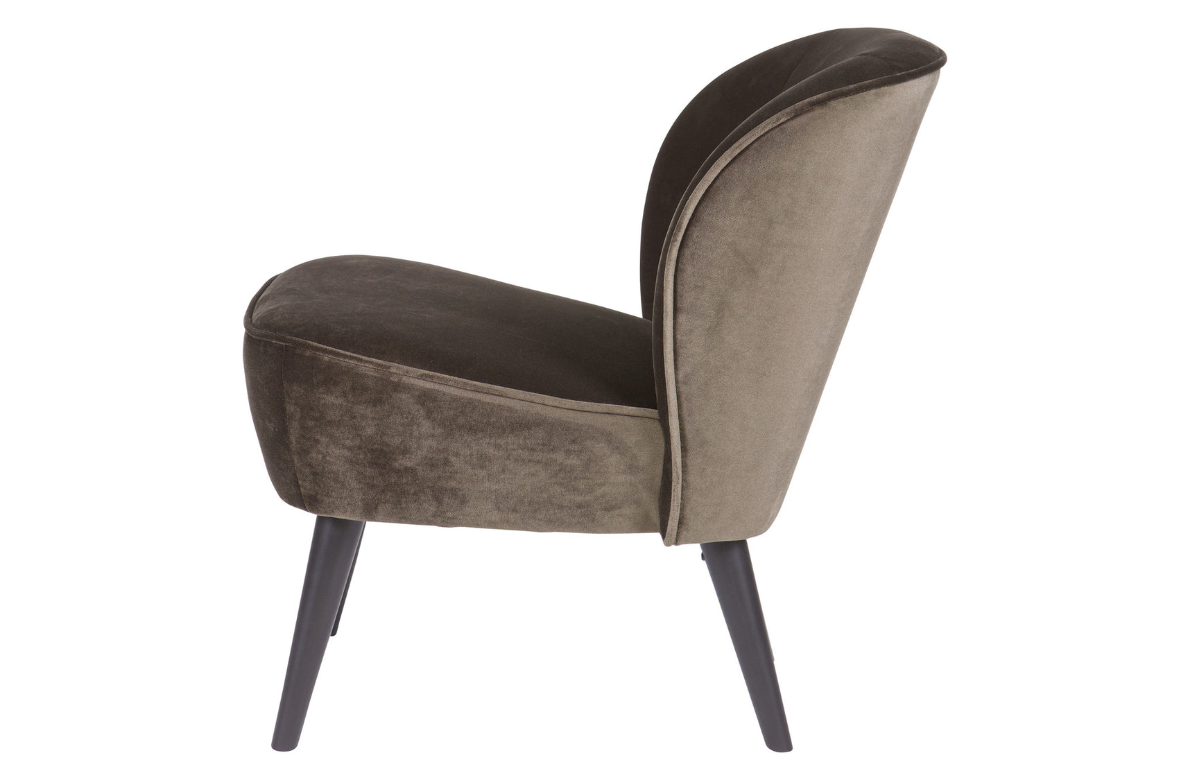 WOOOD - Fauteuil Sara fluweel warm groen