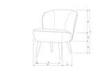 WOOOD - Fauteuil Sara Teddy off white