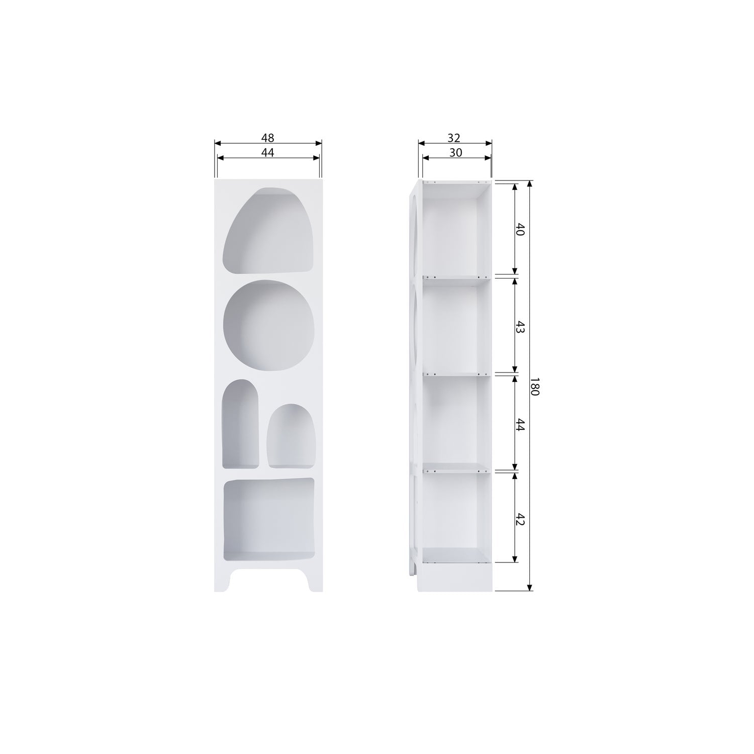 CAZ VAKKENKAST SMAL WIT [fsc]