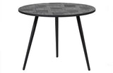 WOOOD - Leo bijzettafel - recycled teak zwart 58cm