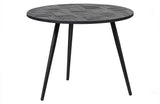 WOOOD - Leo bijzettafel - recycled teak zwart 58cm