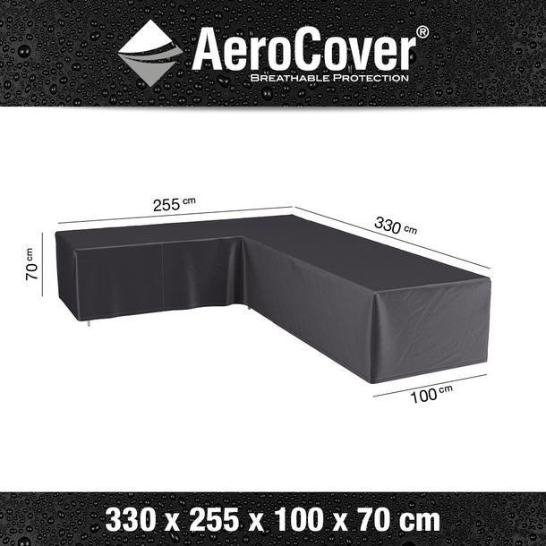 Platinum AeroCover - Loungesethoes hoekset links 330x255x100xH70