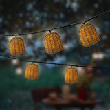 Solar partylight wicker steady