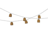 Solar partylight wicker steady