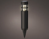 Solar stake light plastic steady