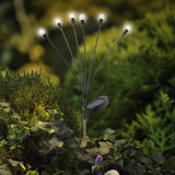 Solar stake light plastic steady